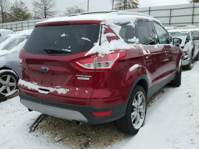 1FMCU0J93DUB39550 - 2013 FORD ESCAPE TIT RED photo 4