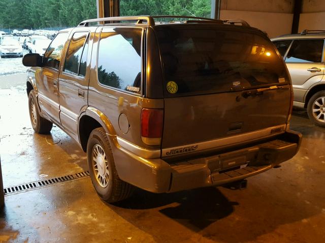 1GKDT13W1X2556836 - 1999 GMC ENVOY თაფლისფერი ფოტო 3