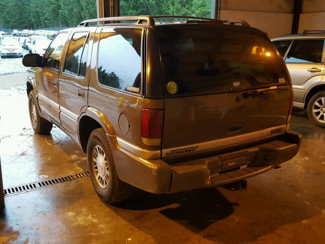 1GKDT13W1X2556836 - 1999 GMC ENVOY TAN photo 3