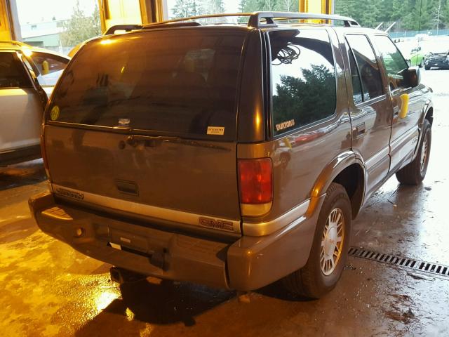 1GKDT13W1X2556836 - 1999 GMC ENVOY თაფლისფერი ფოტო 4