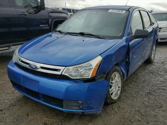 1FAHP3FN0BW147797 - 2011 FORD FOCUS SE BLUE photo 2