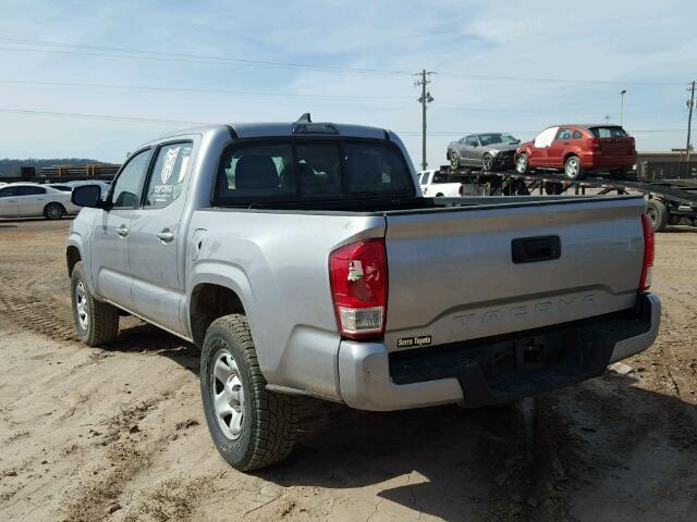 5TFAX5GN2GX055887 - 2016 TOYOTA TACOMA DOU GRAY photo 3