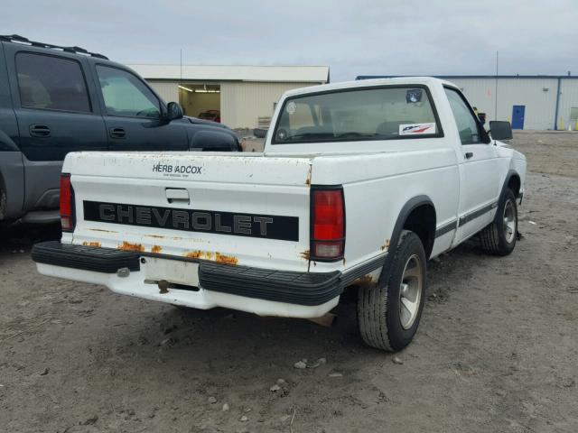 1GCCS14R1P8190473 - 1993 CHEVROLET S TRUCK S1 WHITE photo 4