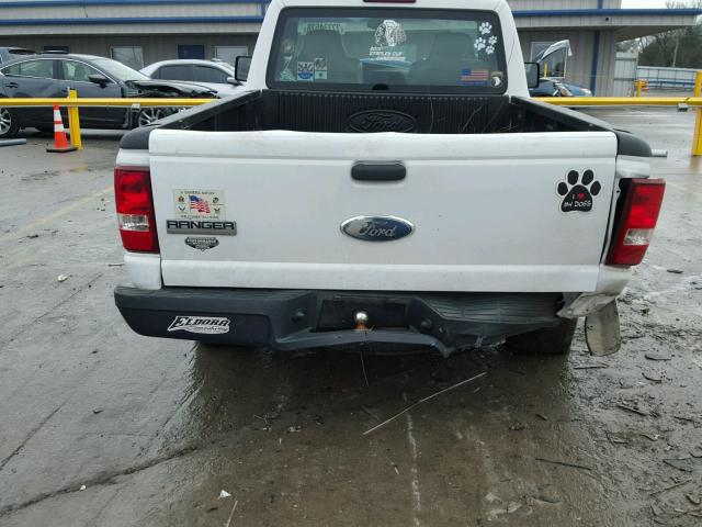 1FTYR10D87PA97225 - 2007 FORD RANGER WHITE photo 6