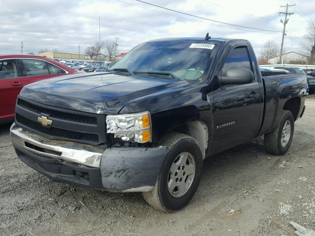 1GCEC14X98Z138475 - 2008 CHEVROLET SILVERADO BLACK photo 2