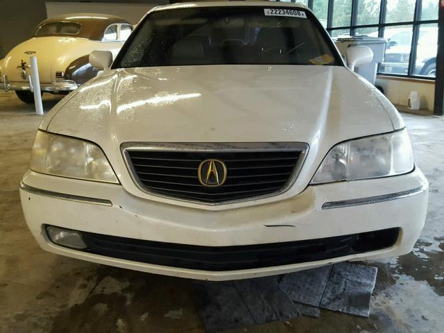 JH4KA96674C002885 - 2004 ACURA 3.5RL WHITE photo 9