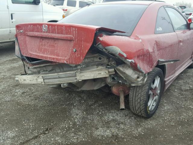 1HGEM22962L005241 - 2002 HONDA CIVIC EX RED photo 9