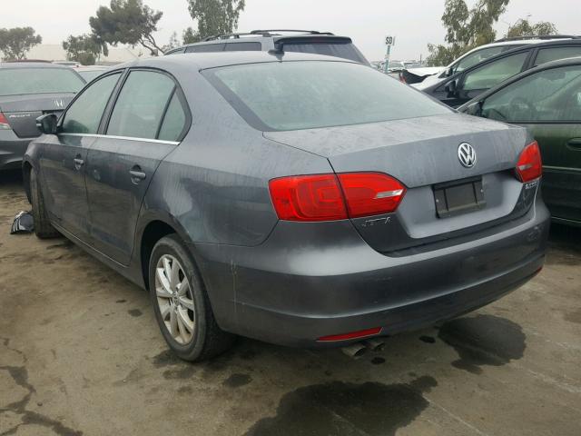 3VWDP7AJ2DM253494 - 2013 VOLKSWAGEN JETTA SE GRAY photo 3