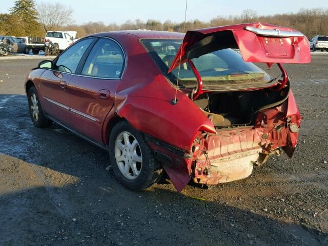 1MEFM55S61G602687 - 2001 MERCURY SABLE LS P RED photo 3