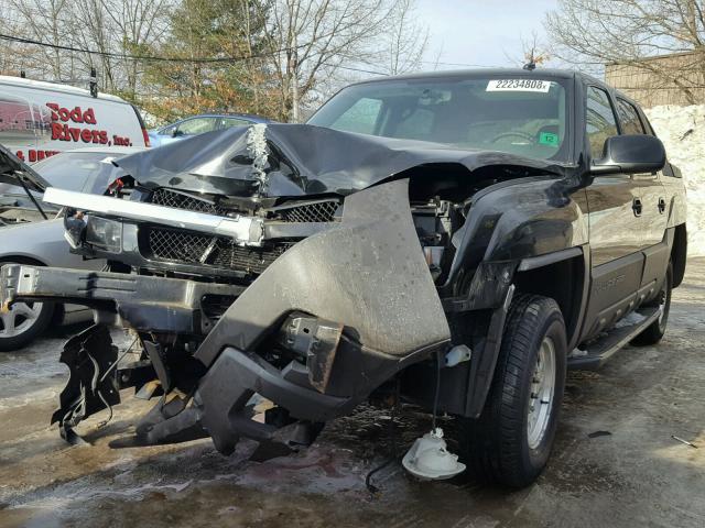 3GNGK22GX4G144596 - 2004 CHEVROLET AVALANCHE BLACK photo 2