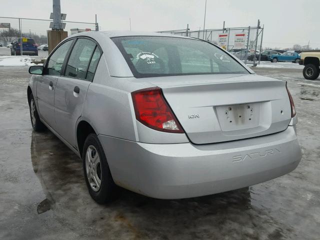 1G8AG52FX3Z177003 - 2003 SATURN ION LEVEL SILVER photo 3