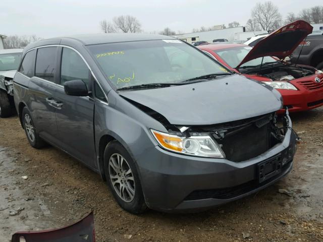 5FNRL5H46CB092322 - 2012 HONDA ODYSSEY EX GRAY photo 1