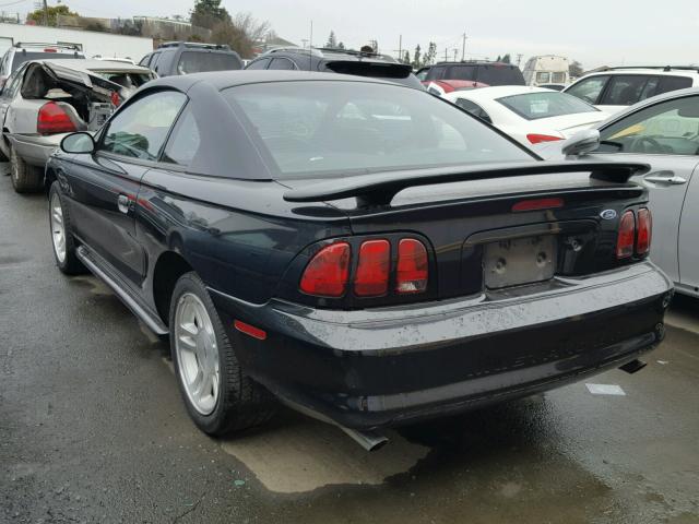 1FAFP42X7WF127606 - 1998 FORD MUSTANG GT BLACK photo 3