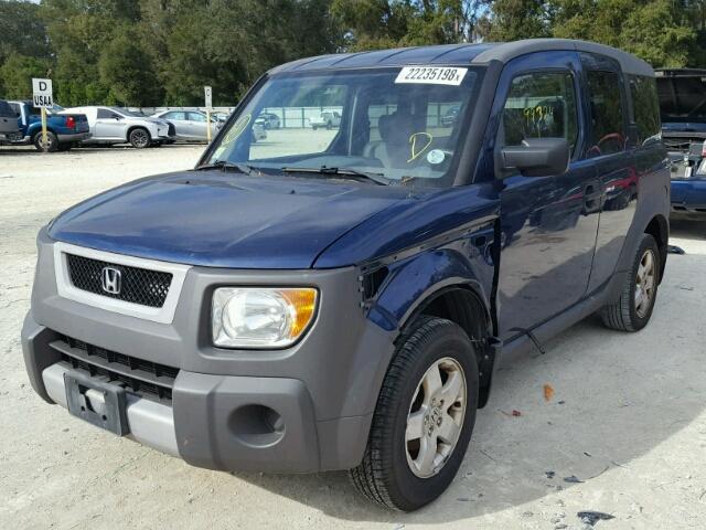 5J6YH28513L008337 - 2003 HONDA ELEMENT EX BLUE photo 2