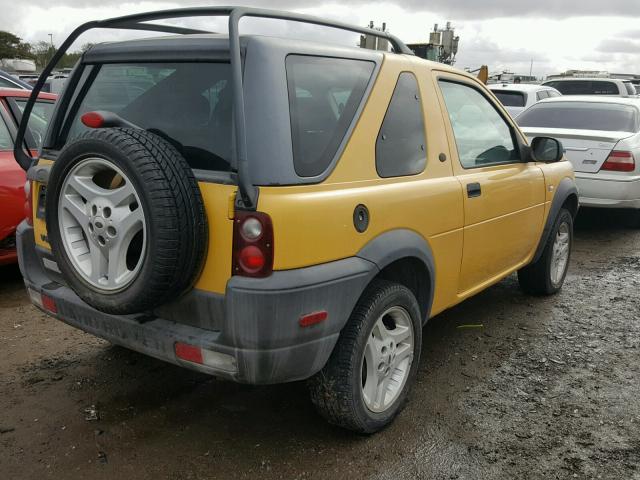 SALNY12253A240834 - 2003 LAND ROVER FREELANDER YELLOW photo 4