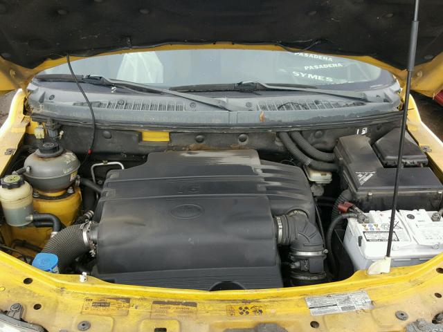 SALNY12253A240834 - 2003 LAND ROVER FREELANDER YELLOW photo 7