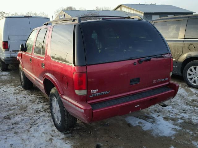 1GKDT13W5V2543875 - 1997 GMC JIMMY BURGUNDY photo 3