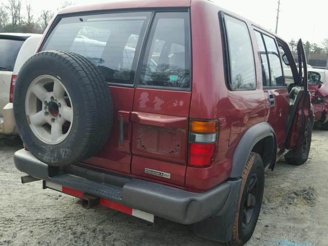 JACDJ58V0S7917864 - 1995 ISUZU TROOPER S RED photo 4