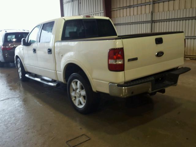 1FTPW12V98FB54954 - 2008 FORD F150 SUPER WHITE photo 3