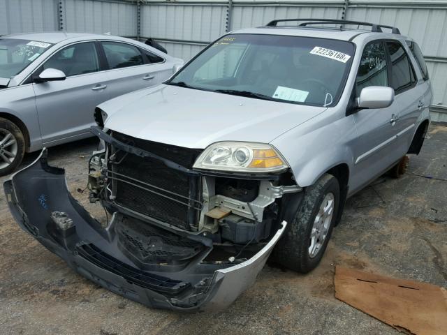 2HNYD18815H520387 - 2005 ACURA MDX TOURIN SILVER photo 2