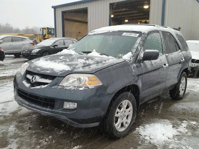 2HNYD18826H517984 - 2006 ACURA MDX TOURIN GRAY photo 2