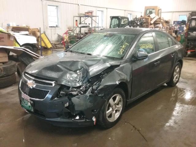 1G1PC5SBXD7154531 - 2013 CHEVROLET CRUZE LT CHARCOAL photo 2