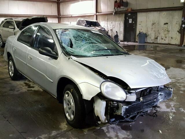 1B3ES26C22D617832 - 2002 DODGE NEON SILVER photo 1