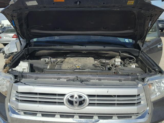 5TFAW5F13FX443047 - 2015 TOYOTA TUNDRA CRE GRAY photo 7