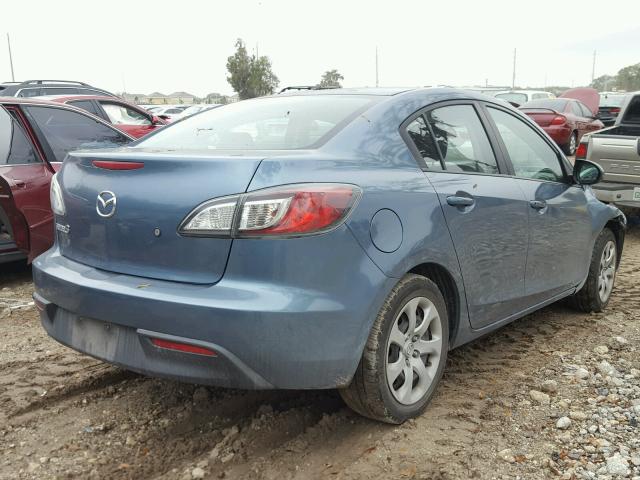 JM1BL1UF0B1413067 - 2011 MAZDA 3 I BLUE photo 4