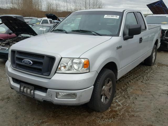 1FTRX12W25NA22716 - 2005 FORD F150 SILVER photo 2