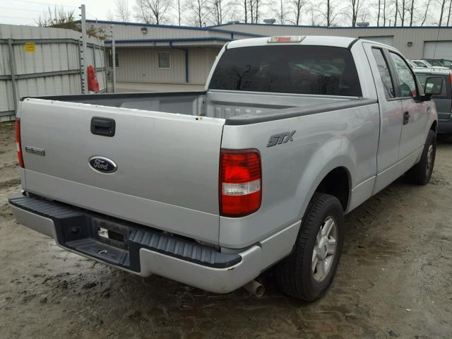 1FTRX12W25NA22716 - 2005 FORD F150 SILVER photo 4