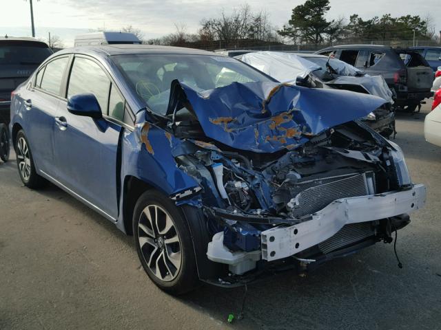 2HGFB2F92DH511377 - 2013 HONDA CIVIC EXL BLUE photo 1