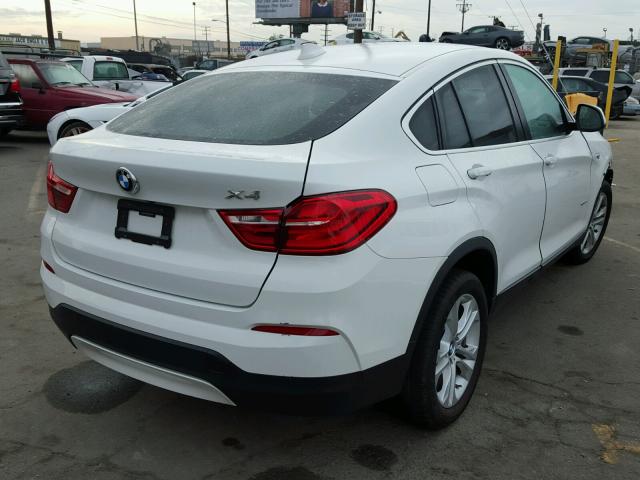 5UXXW3C54F0M87944 - 2015 BMW X4 XDRIVE2 WHITE photo 4