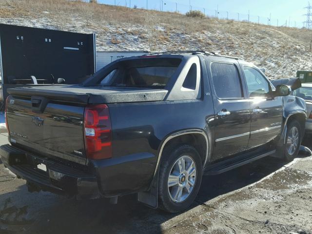 3GNVKGE05AG145122 - 2010 CHEVROLET AVALANCHE BLACK photo 4