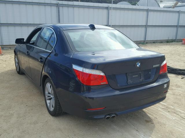 WBANU5C50AC125561 - 2010 BMW 528 I BLACK photo 3