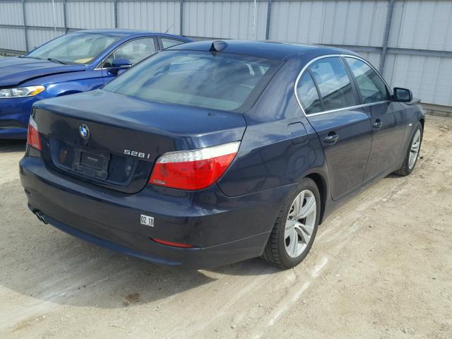 WBANU5C50AC125561 - 2010 BMW 528 I BLACK photo 4