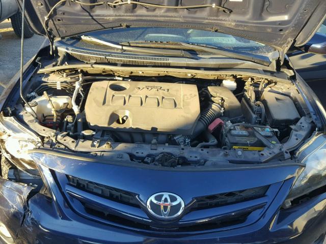 2T1BU4EE0BC729567 - 2011 TOYOTA COROLLA BA BLUE photo 7