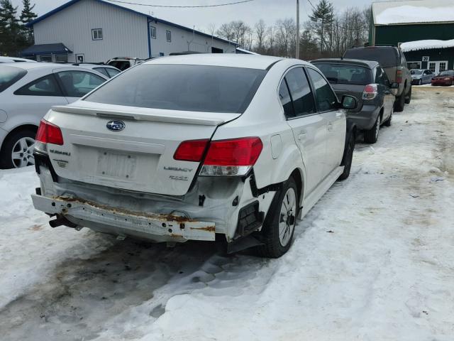 4S3BMBA62B3234007 - 2011 SUBARU LEGACY 2.5 WHITE photo 4