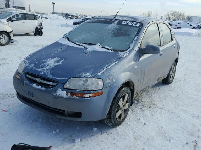 KL1TD59656B616156 - 2006 CHEVROLET AVEO BASE BLUE photo 2