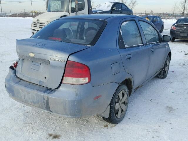 KL1TD59656B616156 - 2006 CHEVROLET AVEO BASE BLUE photo 4