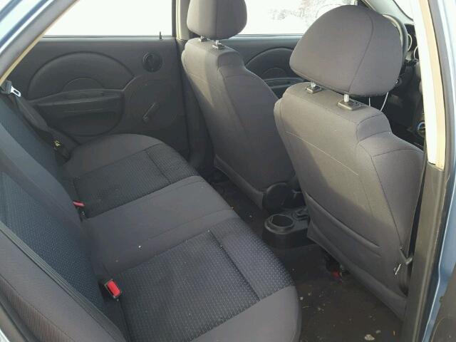 KL1TD59656B616156 - 2006 CHEVROLET AVEO BASE Mavi fotoğraf 6