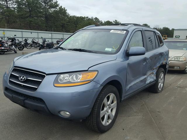 5NMSH13E59H331751 - 2009 HYUNDAI SANTA FE S BLUE photo 2