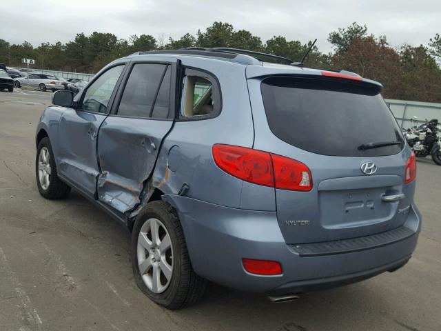 5NMSH13E59H331751 - 2009 HYUNDAI SANTA FE S BLUE photo 3