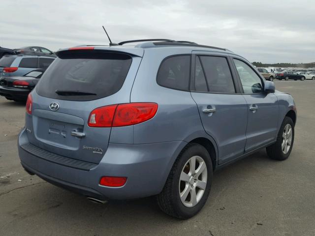 5NMSH13E59H331751 - 2009 HYUNDAI SANTA FE S BLUE photo 4