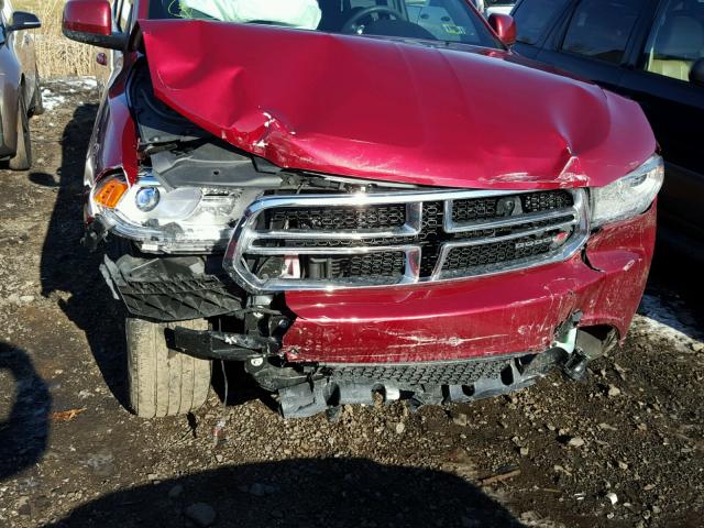 1C4RDJAG9FC101512 - 2015 DODGE DURANGO SX RED photo 7