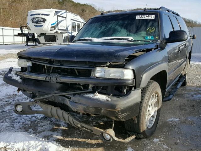 3GNFK16Z95G220084 - 2005 CHEVROLET SUBURBAN K BLACK photo 2