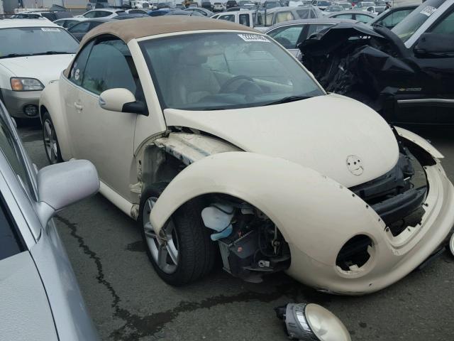 3VWCD31Y45M315022 - 2005 VOLKSWAGEN NEW BEETLE CREAM photo 1