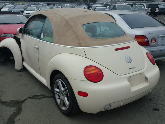 3VWCD31Y45M315022 - 2005 VOLKSWAGEN NEW BEETLE CREAM photo 3