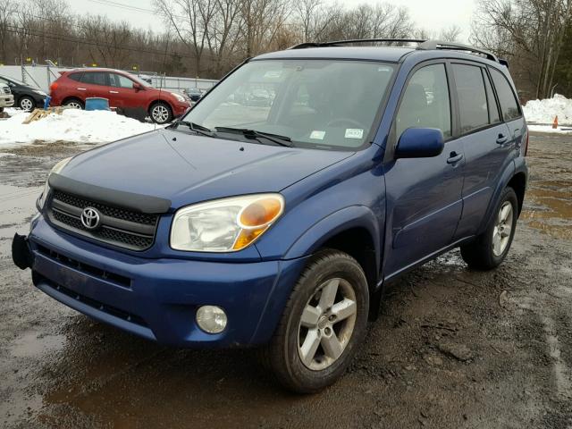 JTEHD20V450072594 - 2005 TOYOTA RAV4 BLUE photo 2