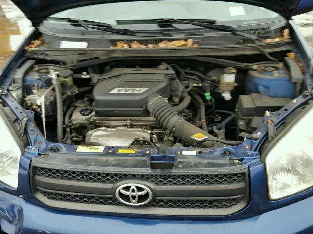 JTEHD20V450072594 - 2005 TOYOTA RAV4 BLUE photo 7